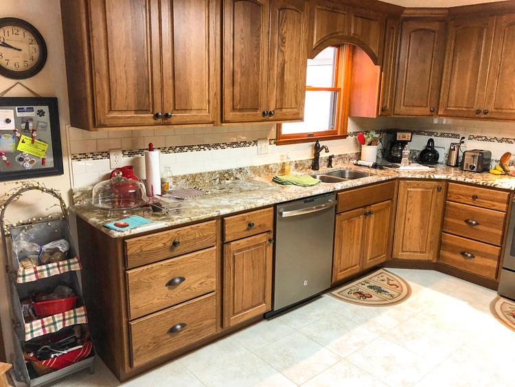 light brown kitchen cabinetry